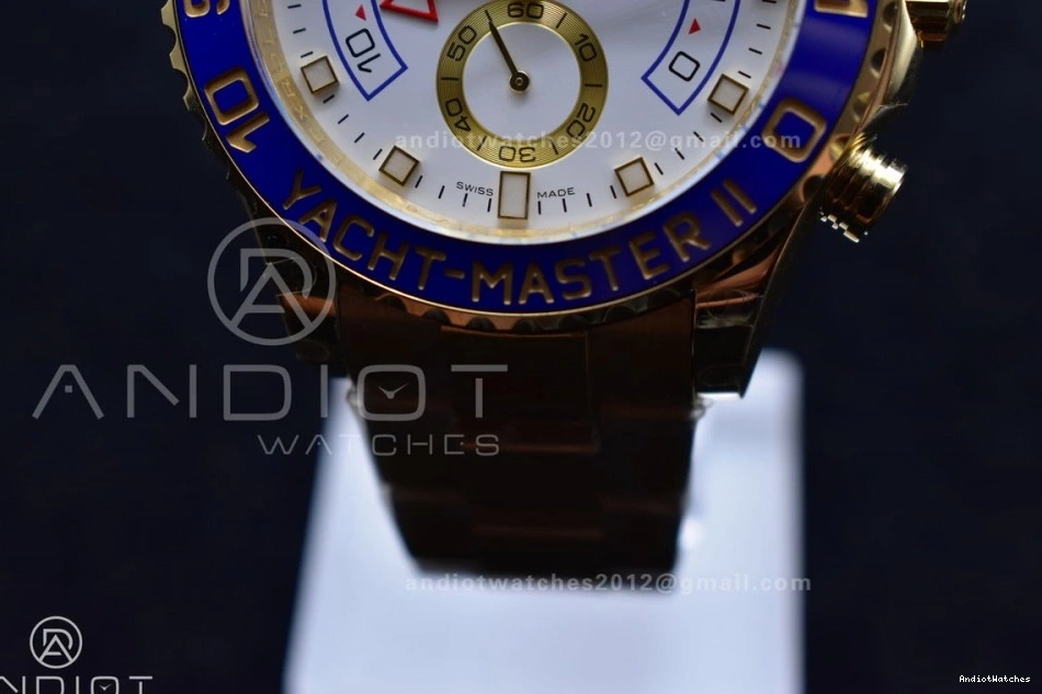 II Best Dial YachtMaster White A on Comfortable 116688 1218 YG 1:1 Bracelet Edition KF YG 0401